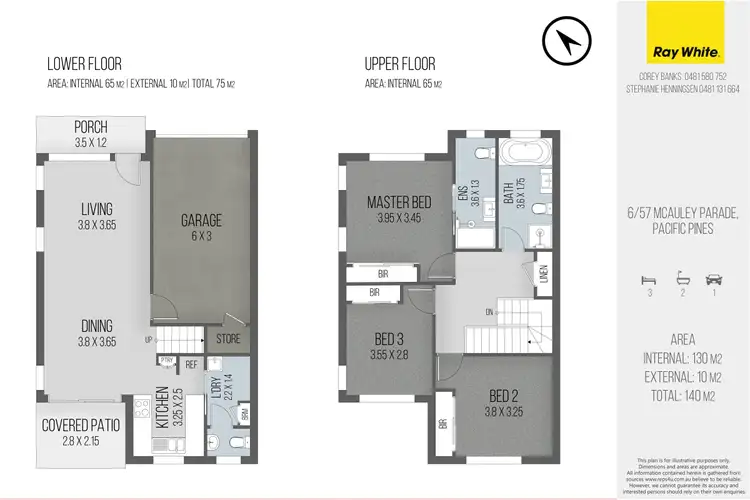 Floorplan of Homely townhouse listing, 6/57 Mcauley Parade, Pacific Pines QLD 4211