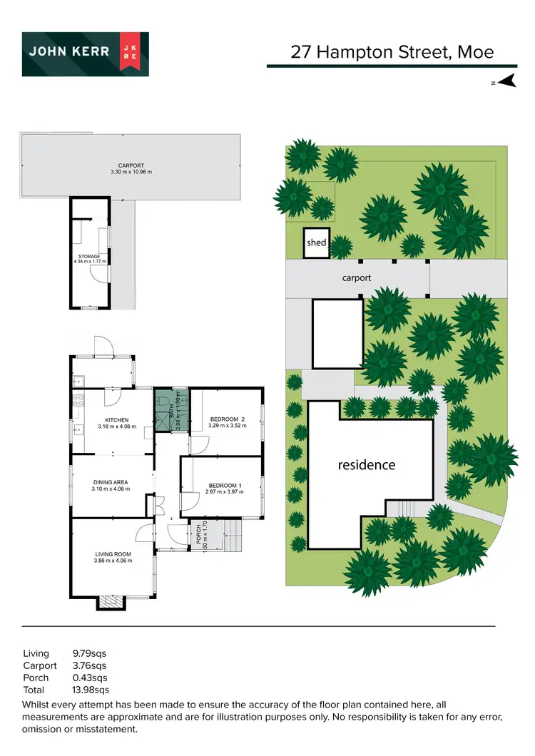 Floorplan of Homely house listing, 27 Hampton Street, Moe VIC 3825