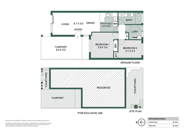 Floorplan of Homely villa listing, 2/46 Waterloo Street, Joondanna WA 6060