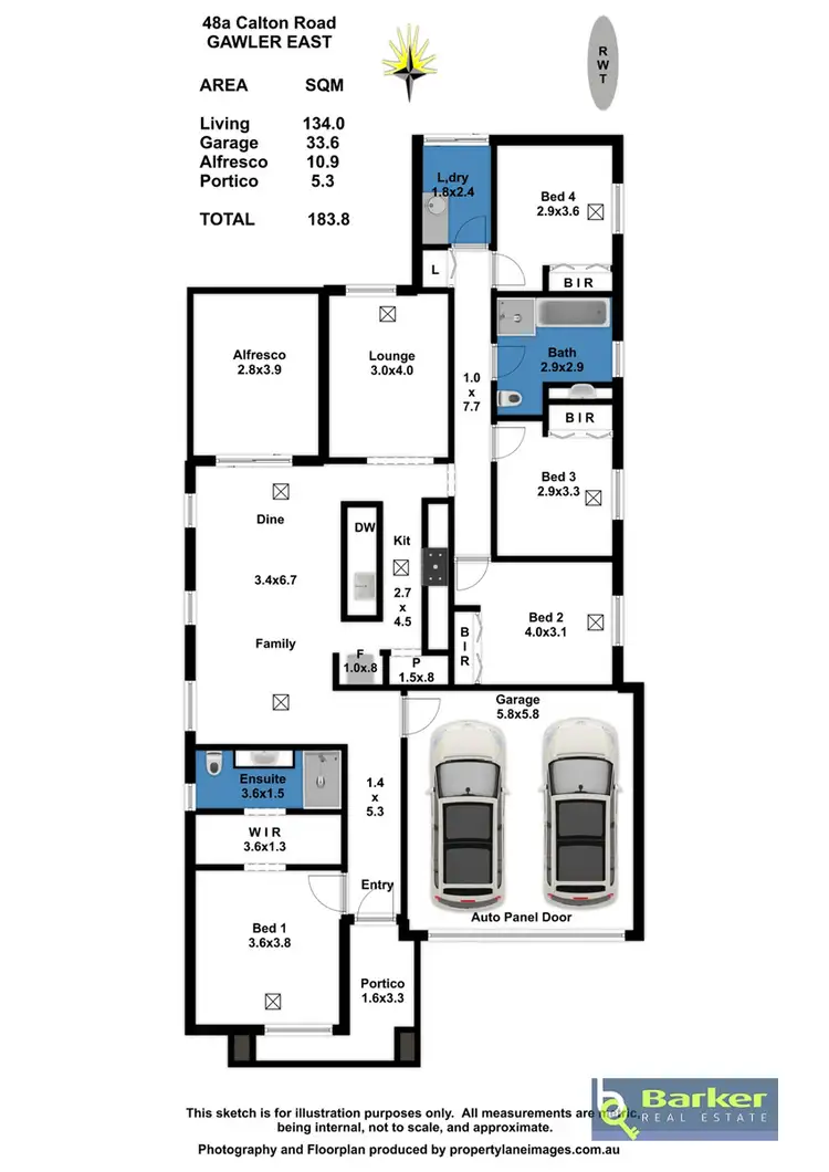 Floorplan of Homely house listing, 48A Calton Road, Gawler East SA 5118