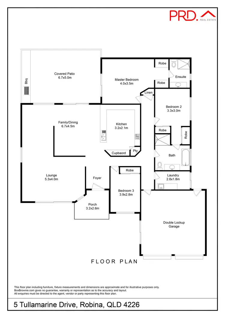 Floorplan of Homely house listing, 5 Tullamarine Drive, Robina QLD 4226
