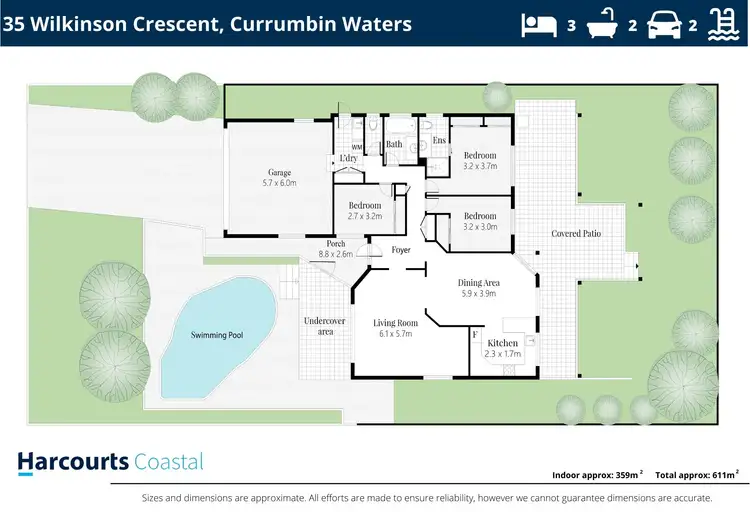 Floorplan of Homely house listing, 35 Wilkinson Crescent, Currumbin Waters QLD 4223