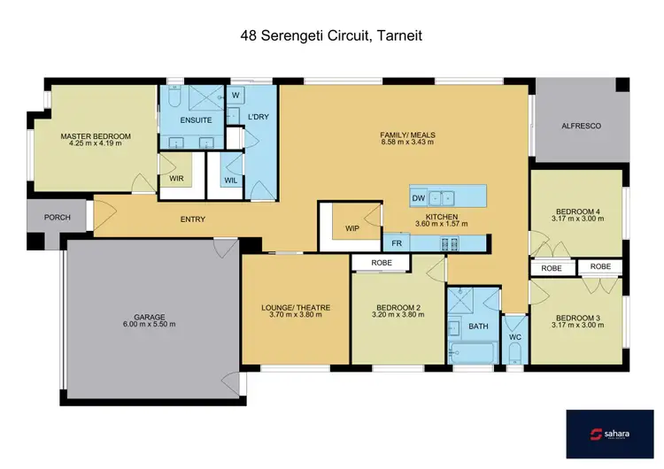 Floorplan of Homely house listing, 48 Serengeti Circuit, Tarneit VIC 3029