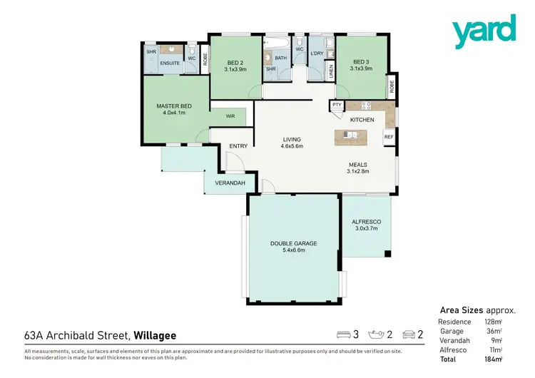 Floorplan of Homely house listing, 63A Archibald Street, Willagee WA 6156