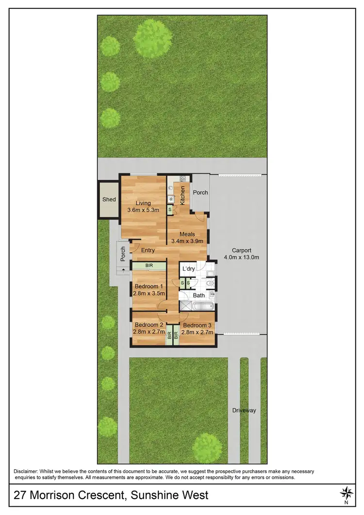 Floorplan of Homely house listing, 27 Morrison Crescent, Sunshine West VIC 3020