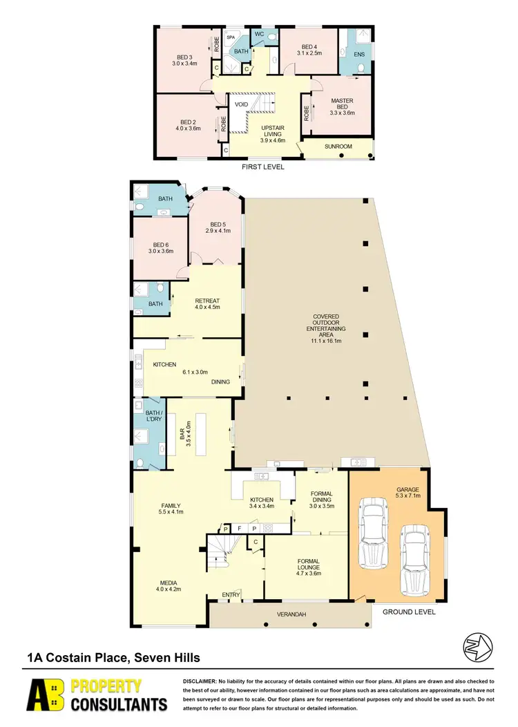 Floorplan of Homely house listing, 1A Costain Place, Seven Hills NSW 2147