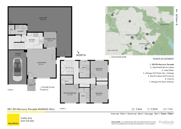 Floorplan of Homely townhouse listing, 30/30 Mercury Parade, Mango Hill QLD 4509