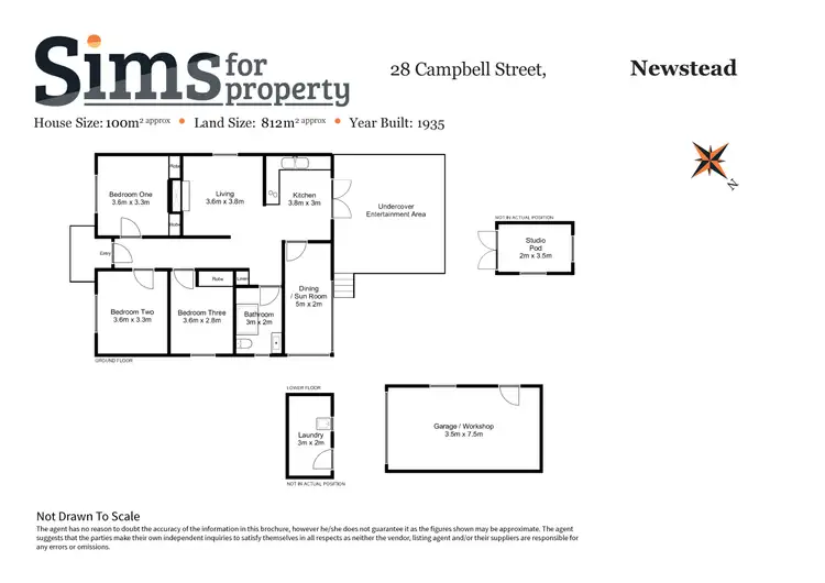 Floorplan of Homely house listing, 28 Campbell Street, Newstead TAS 7250