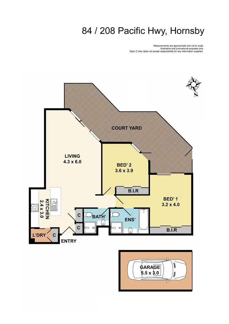 Floorplan of Homely apartment listing, 84/208-226 Pacific Highway, Hornsby NSW 2077
