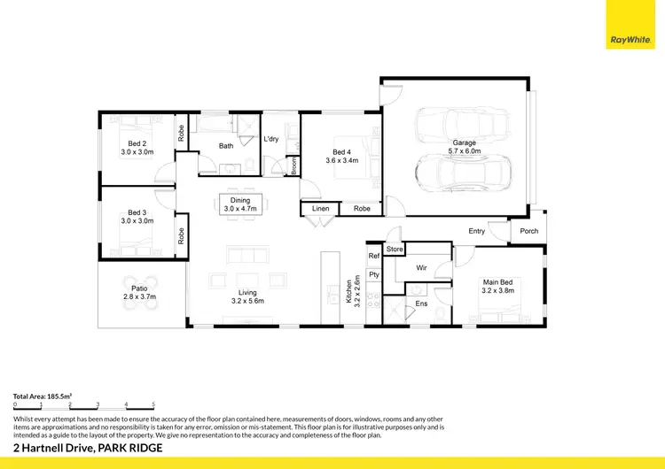 Floorplan of Homely house listing, 2 Hartnell Drive, Park Ridge QLD 4125