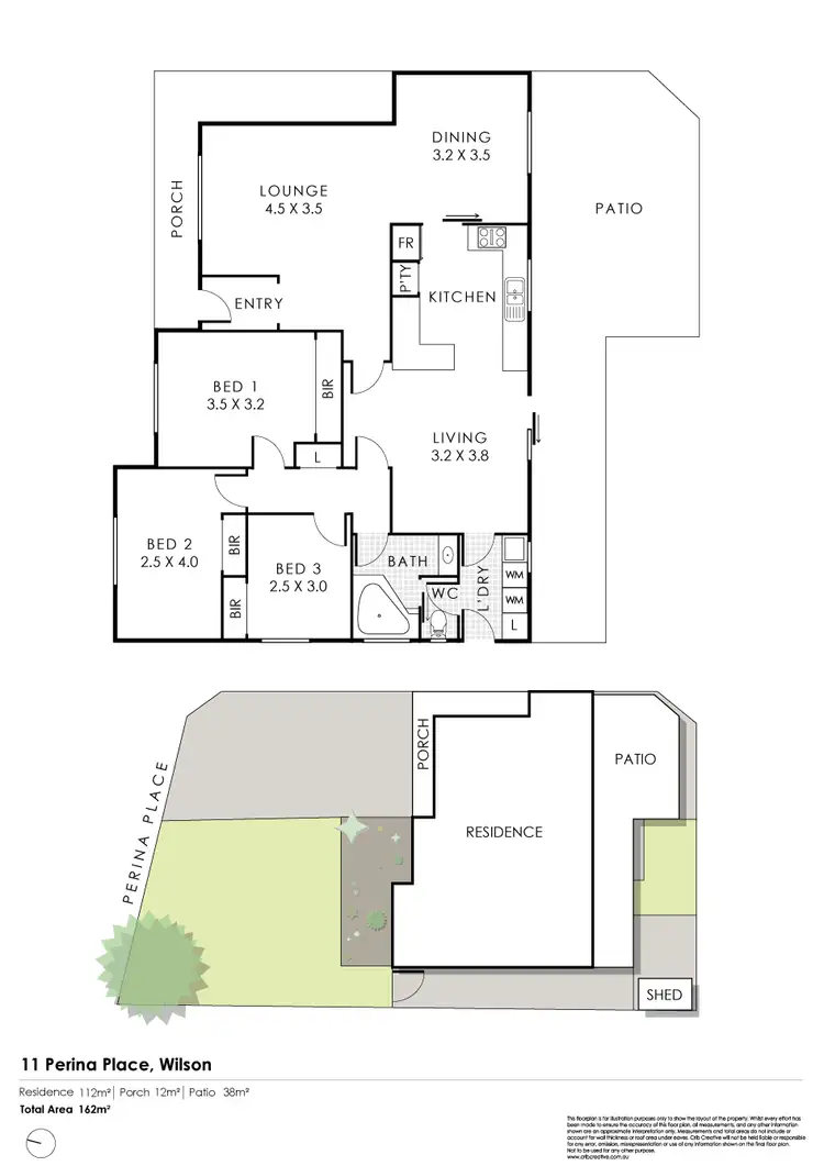 Floorplan of Homely house listing, 11 Perina Place, Wilson WA 6107