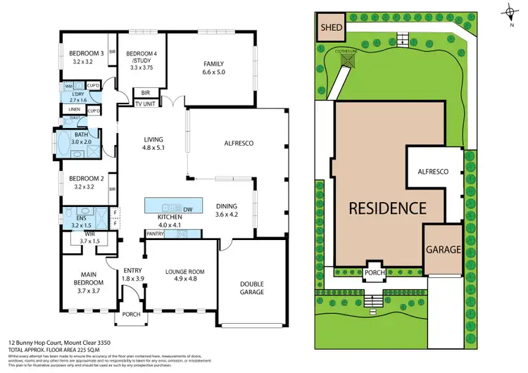 Floorplan of Homely house listing, 12 Bunny Hop Court, Mount Clear VIC 3350