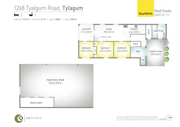 Floorplan of Homely rural property listing, 1268 Tyalgum Road, Tyalgum NSW 2484