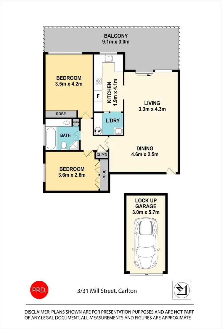 Floorplan of Homely unit listing, 3/31 Mill Street, Carlton NSW 2218
