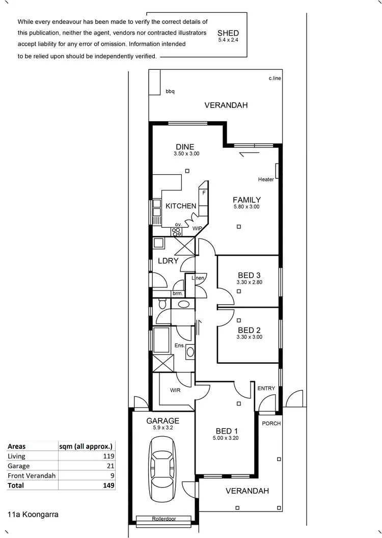 Floorplan of Homely house listing, 11A Koongarra Avenue, Magill SA 5072