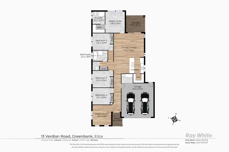 Floorplan of Homely house listing, 13 Veridian Road, Greenbank QLD 4124