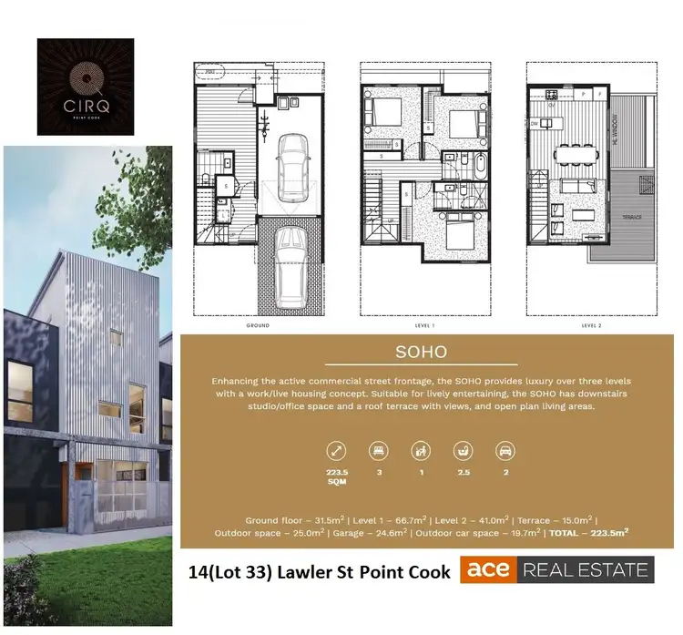 Floorplan of Homely townhouse listing, 14 Lawler Street, Point Cook VIC 3030