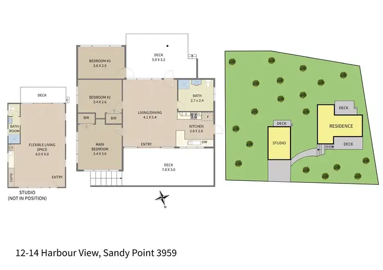 Floorplan of Homely house listing, 12-14 Harbour View, Sandy Point VIC 3959