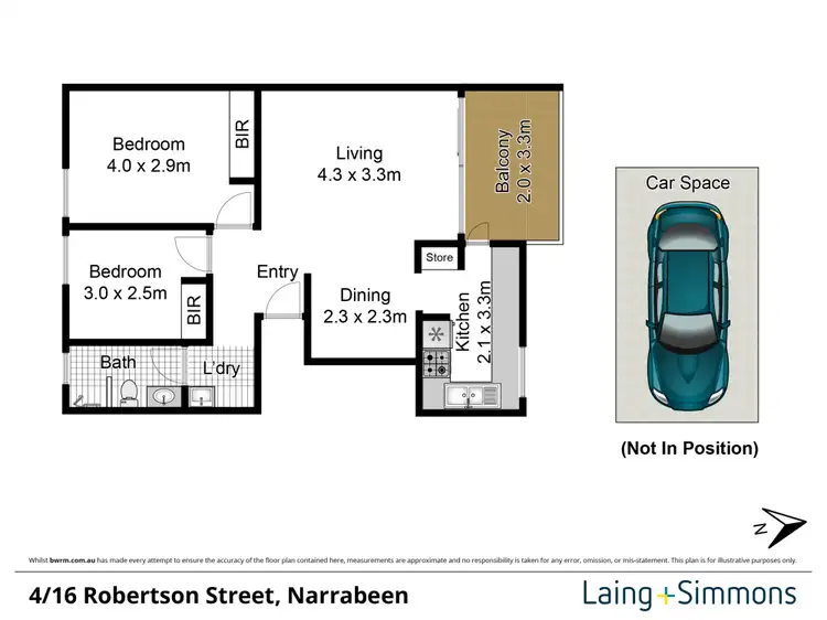Floorplan of Homely apartment listing, 4/14-16 Robertson Street, Narrabeen NSW 2101