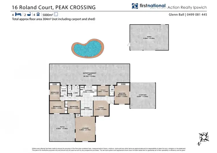 Floorplan of Homely house listing, 16 Roland Court, Peak Crossing QLD 4306