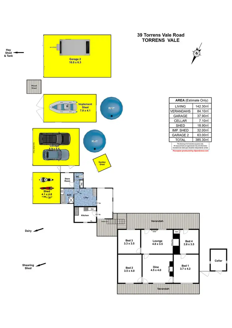 Floorplan of Homely house listing, 39 Torrens Vale Road, Torrens Vale SA 5203