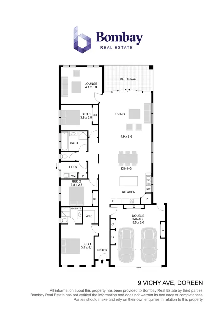 Floorplan of Homely house listing, 9 Vichy Avenue, Doreen VIC 3754