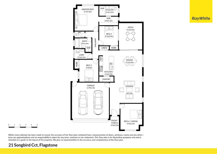 Floorplan of Homely house listing, 21 Songbird Circuit, Flagstone QLD 4280