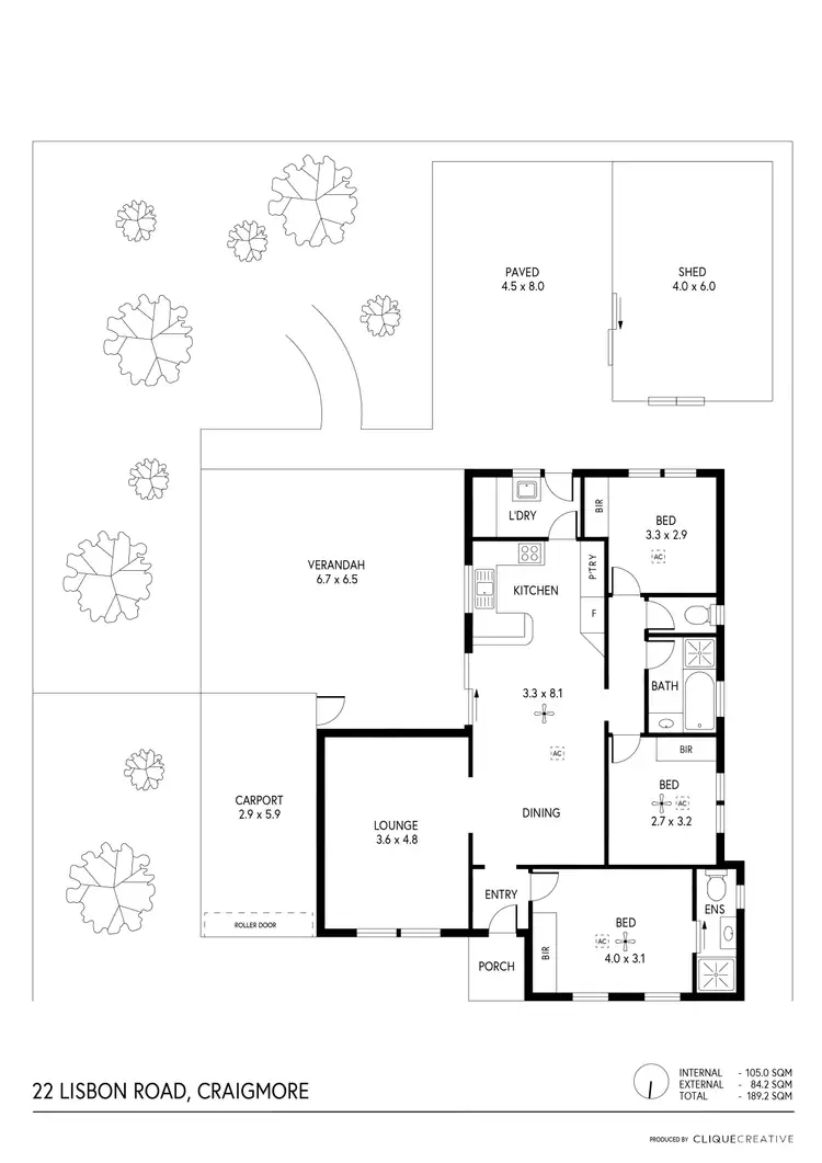 Floorplan of Homely house listing, 22 Lisbon Road, Craigmore SA 5114