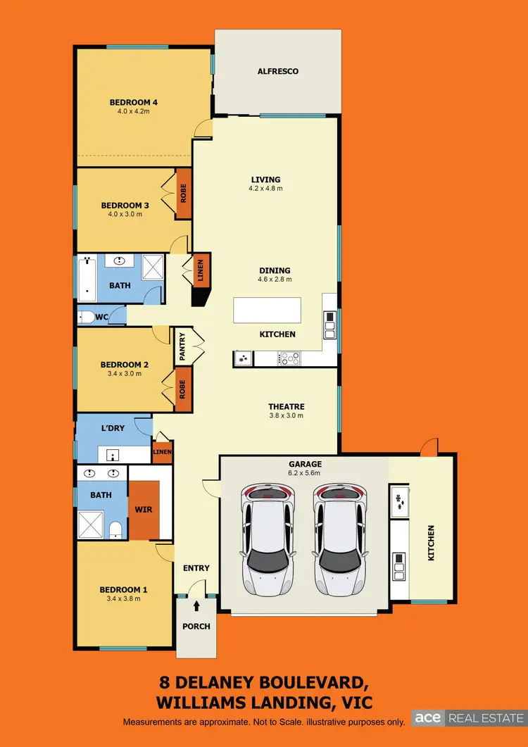 Floorplan of Homely house listing, 8 Delaney Boulevard, Williams Landing VIC 3027