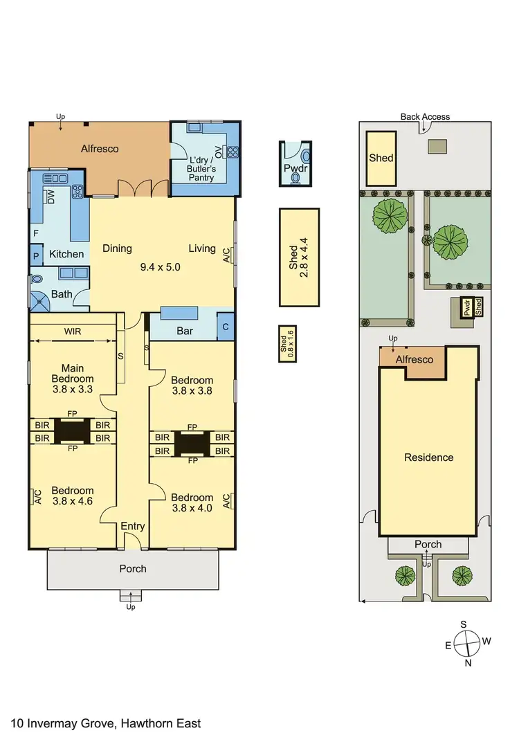 Floorplan of Homely house listing, 10 Invermay Grove, Hawthorn East VIC 3123