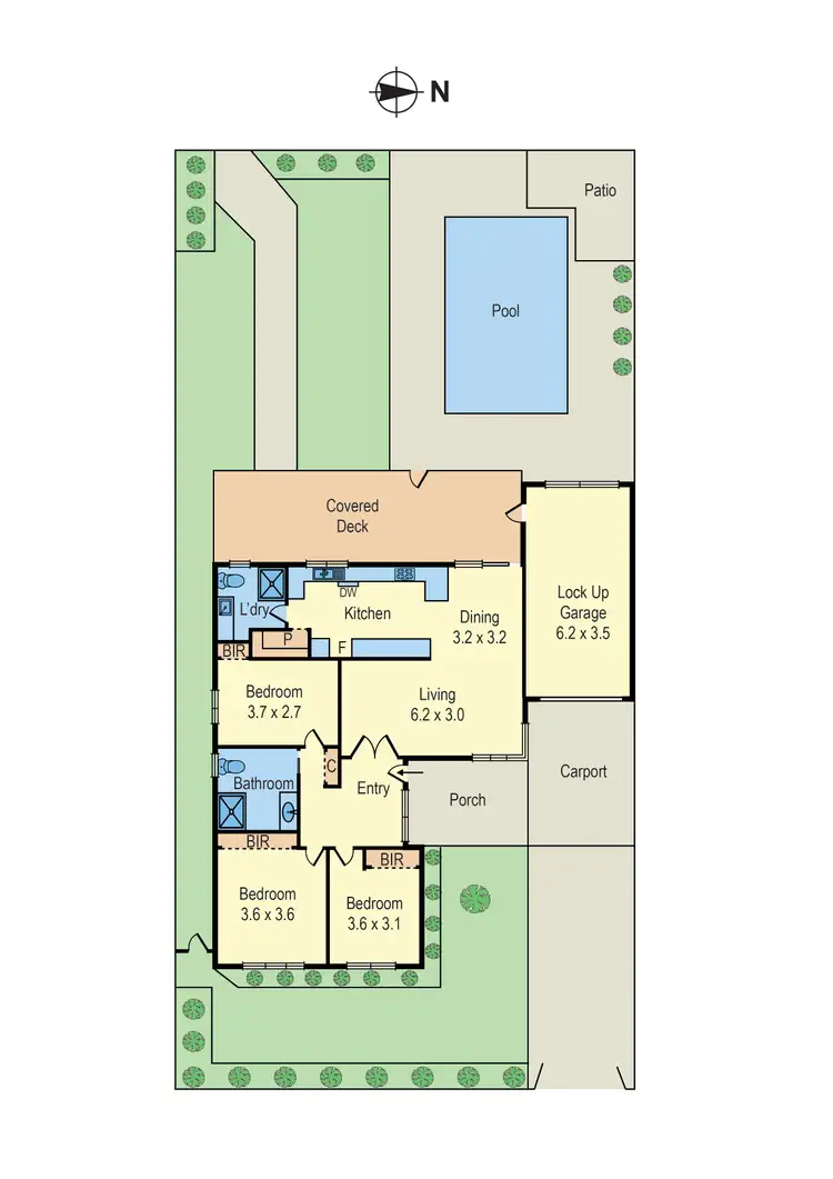 Floorplan of Homely house listing, 23 Jacaranda Avenue, Cheltenham VIC 3192