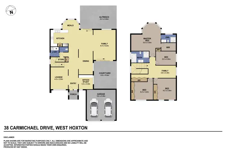 Floorplan of Homely house listing, 38 Carmichael Drive, West Hoxton NSW 2171