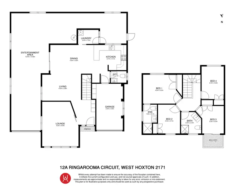 Floorplan of Homely house listing, 12A Ringarooma Circuit, West Hoxton NSW 2171