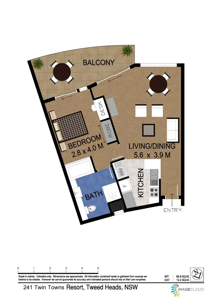 Floorplan of Homely unit listing, 241/6-8 Stuart Street, Tweed Heads NSW 2485
