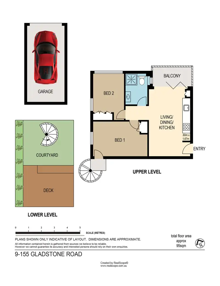 Floorplan of Homely unit listing, 9/155 Gladstone Road, Highgate Hill QLD 4101