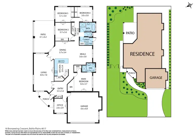 Floorplan of Homely house listing, 16 Bronzewing Crescent, Bohle Plains QLD 4817