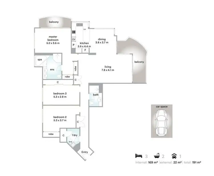 Floorplan of Homely apartment listing, 14/177 Old Burleigh Road, Broadbeach QLD 4218