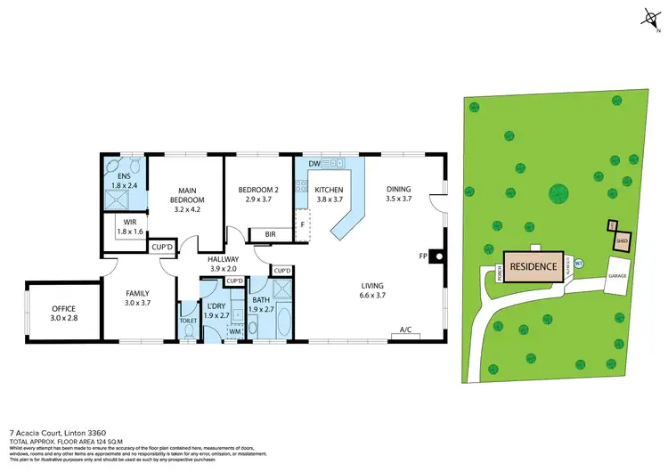 Floorplan of Homely house listing, 7 Acacia Court, Linton VIC 3360