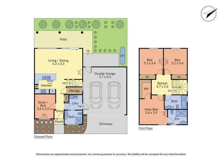 Floorplan of Homely townhouse listing, 2/2 Oliver Street, Ringwood VIC 3134