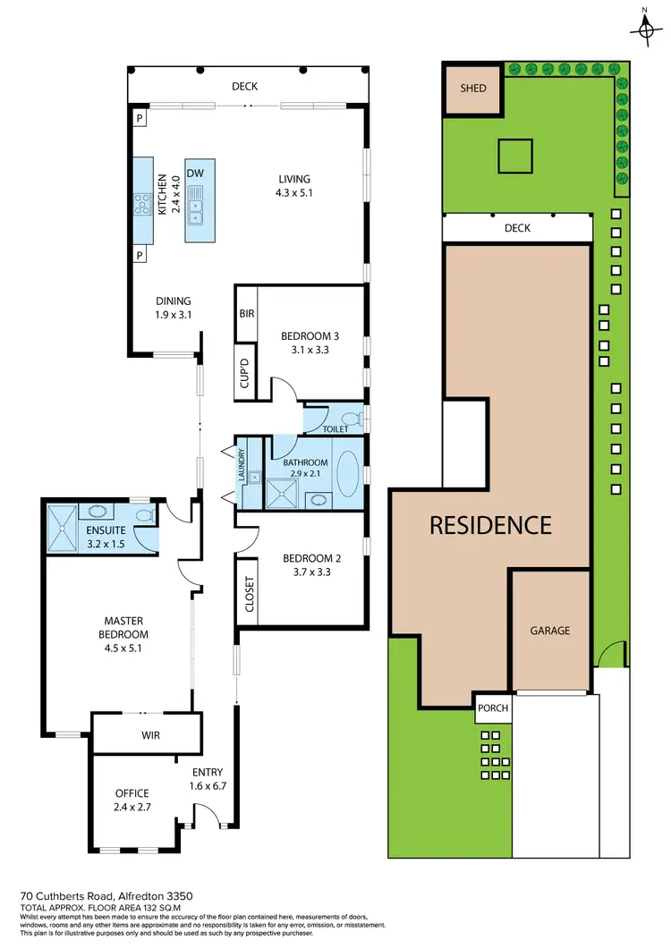 Floorplan of Homely house listing, 70 Cuthberts Road, Alfredton VIC 3350