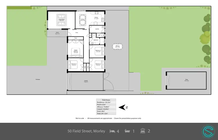 Floorplan of Homely house listing, 50 Field Street, Morley WA 6062