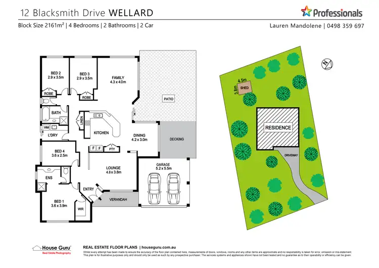 Floorplan of Homely house listing, 12 Blacksmith Drive, Wellard WA 6170