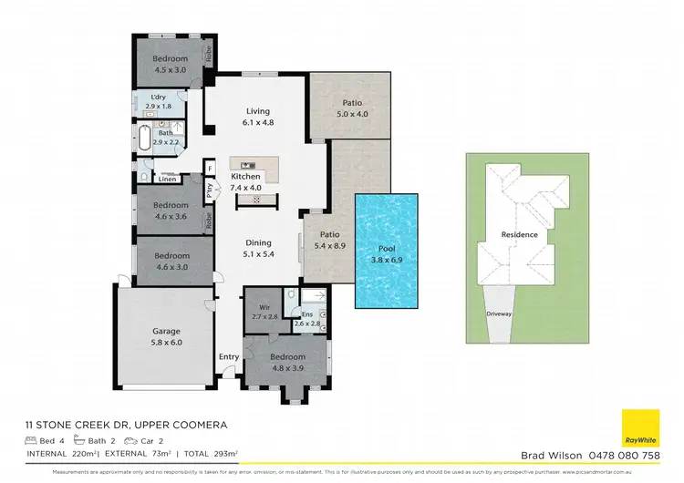 Floorplan of Homely house listing, 11 Stone Creek Drive, Upper Coomera QLD 4209