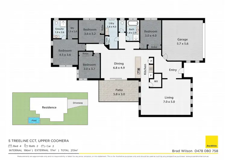 Floorplan of Homely house listing, 5 Treeline Circuit, Upper Coomera QLD 4209