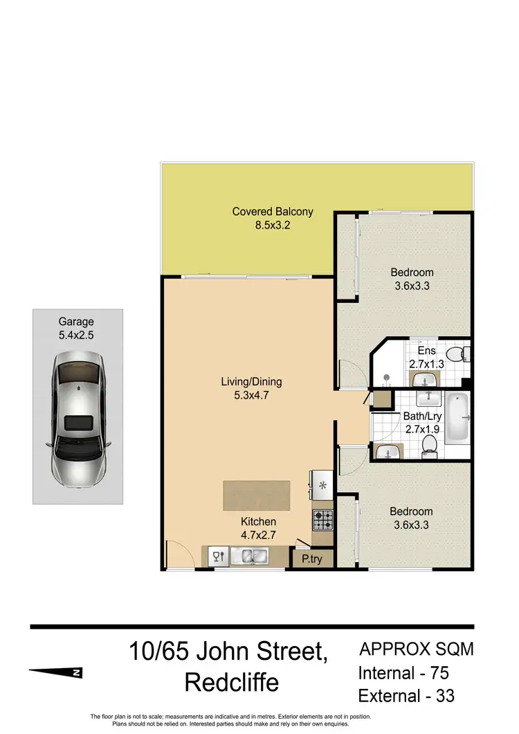 Floorplan of Homely unit listing, 10/63-65 John Street, Redcliffe QLD 4020
