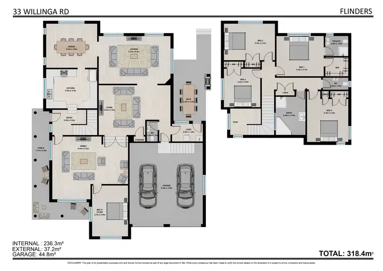 Floorplan of Homely house listing, 33 Willinga Road, Flinders NSW 2529