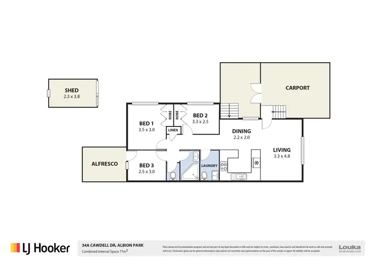 Floorplan of Homely house listing, 34A Cawdell Drive, Albion Park NSW 2527
