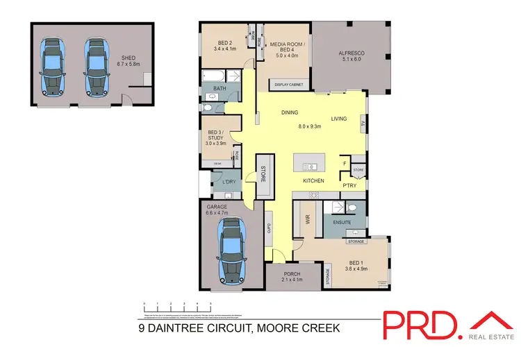 Floorplan of Homely house listing, 9 Daintree Circuit, Tamworth NSW 2340