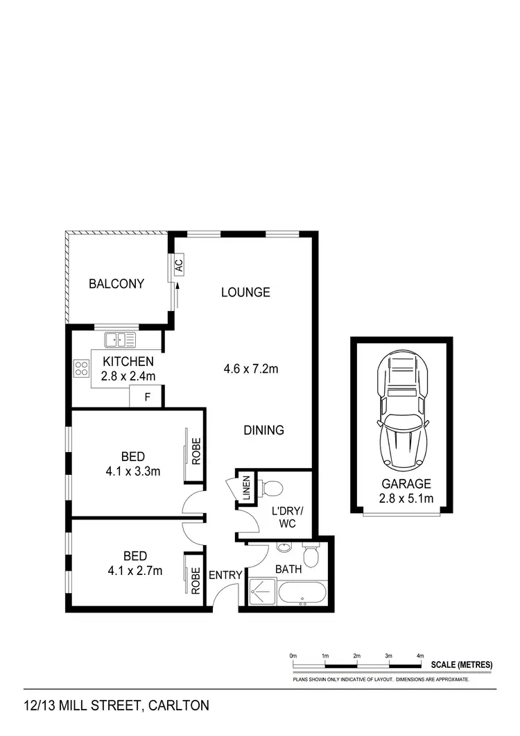 Floorplan of Homely unit listing, 12/13 Mill Street, Carlton NSW 2218