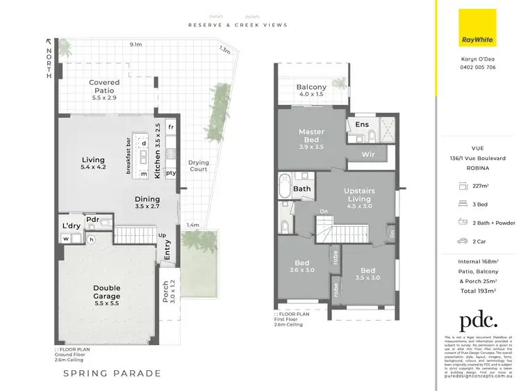 Floorplan of Homely unit listing, 136/1 Vue Boulevard, Robina QLD 4226